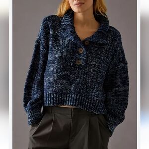 Pilcro Mega Henley Sweater Size Large